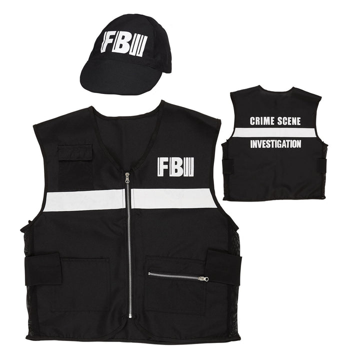COSTUME INVESTIGATORE CRIMINE FBI XL