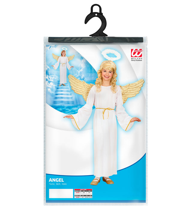 COSTUME DA ANGELO TUNICA BIANCA E CORDONCINO