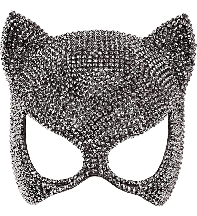 MASCHERA DONNA GATTO CON STRASS