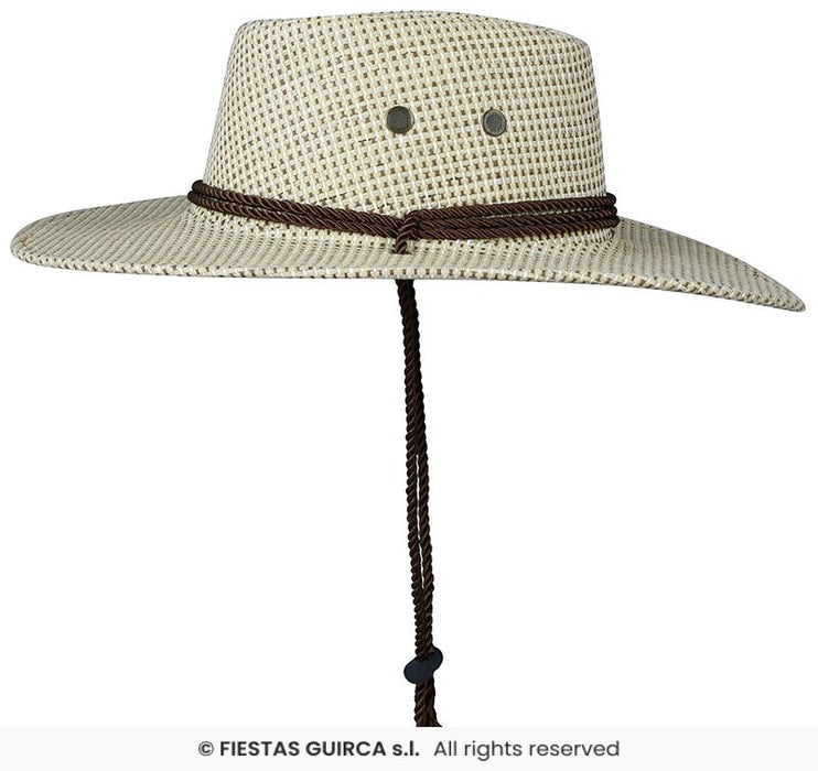 CAPPELLO COWBOY IN TESSUTO PANNA