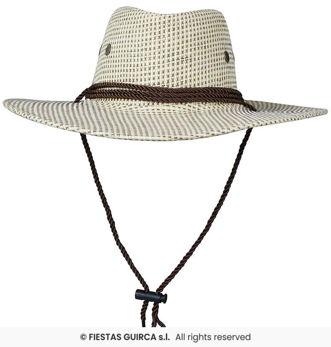 CAPPELLO COWBOY IN TESSUTO PANNA