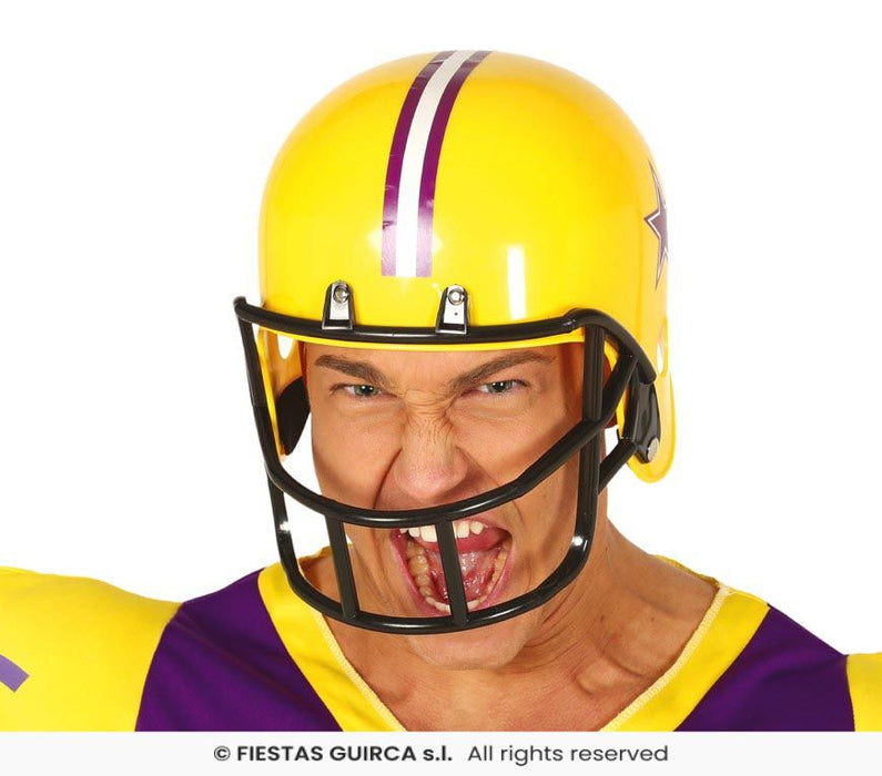CASCO FOOTBALL AMERICANO GIALLO
