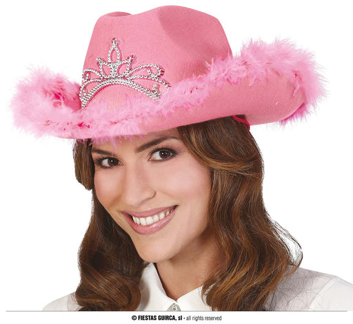 cappello cow-girl rosa addio al celibato