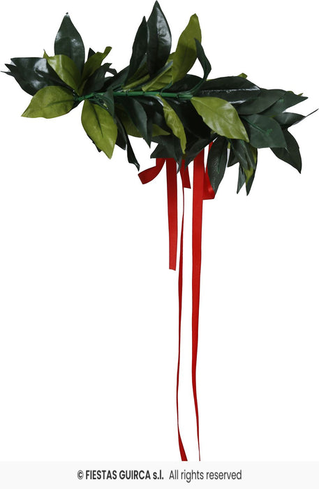 CORONA LAUREATO ALLORO NASTRO ROSSO