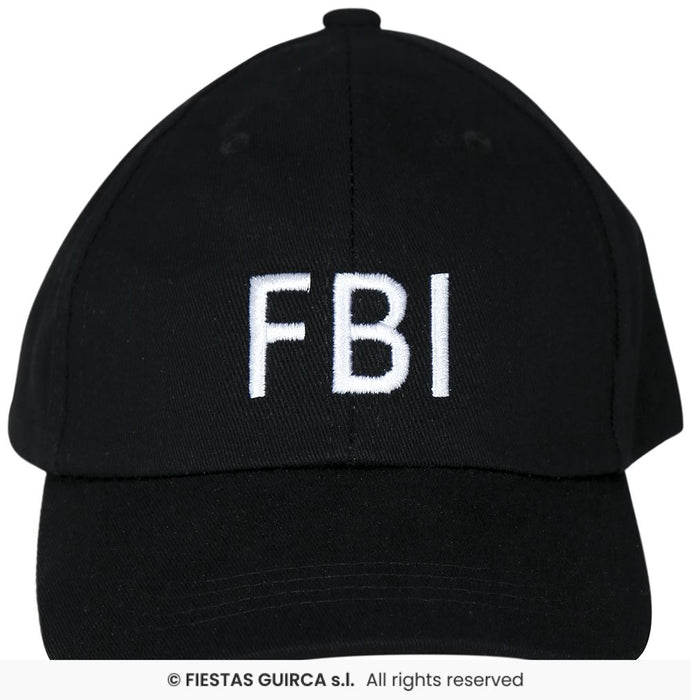 BERRETTO POLICE FBI NERO CON VISIERA E REGOLABILE