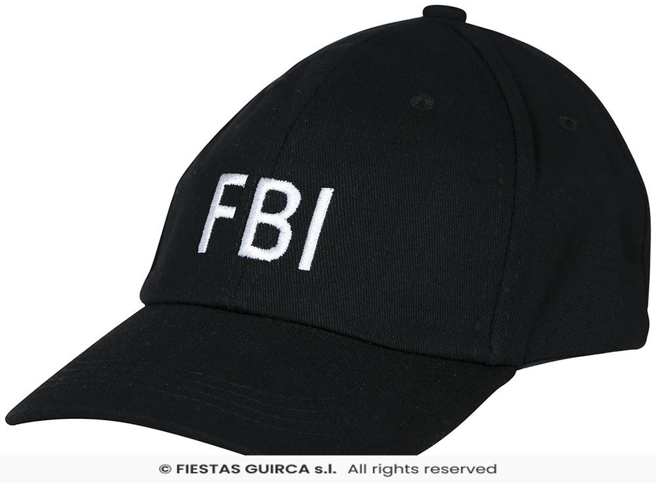 BERRETTO POLICE FBI NERO CON VISIERA E REGOLABILE