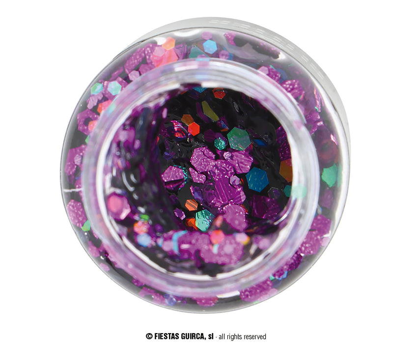 GEL PER CORPO CON GLITTER COLORATO GR 20