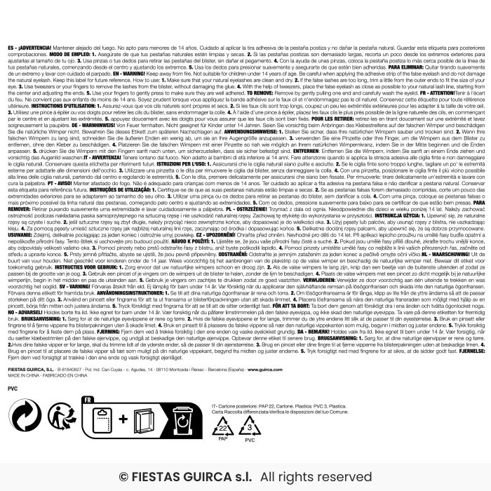 CIGLIA PIUMATE NERE CON COLLA