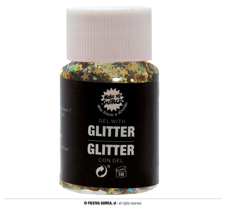 GEL PER CORPO CON GLITTER COLORATO GR 20