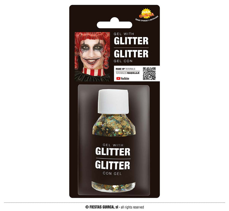 GEL PER CORPO CON GLITTER COLORATO GR 20