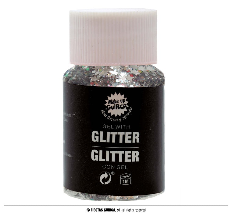 GEL PER CORPO CON GLITTER COLORATO GR 20