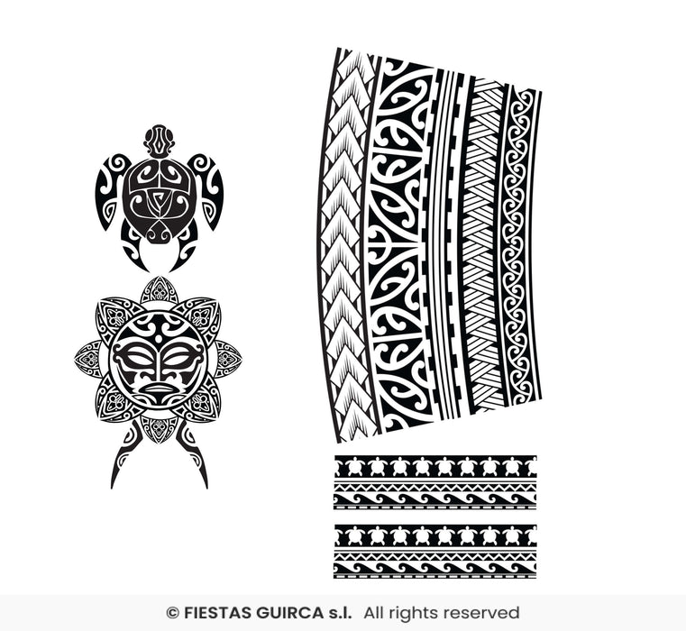 TEMPORARY TATTOO TRIBALE PER CORPO