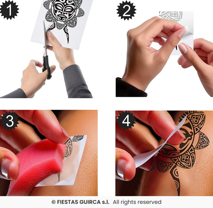 TEMPORARY TATTOO TRIBALE PER CORPO