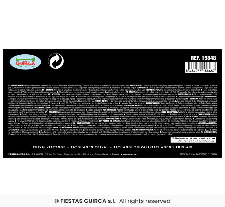 TEMPORARY TATTOO TRIBALE PER CORPO