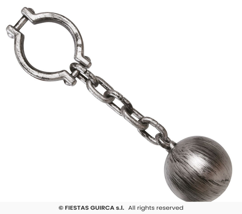 PALLA AL PIEDE CON CATENA DA CARCERATO