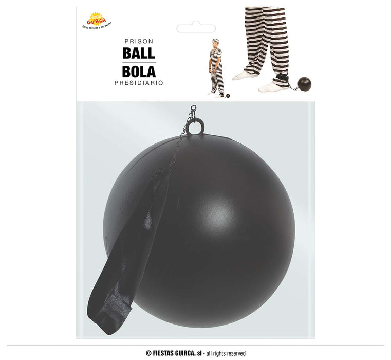 PALLA AL PIEDE CON CATENA IN PLASTICA