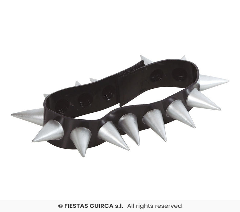 COLLARINO DA ROCKER PUNK CON SPUNZONI IN GOMMA