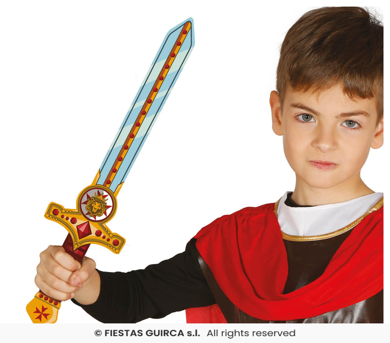 SPADA CAVALIERE MEDIEVALE BAMBINO IN EVA CM 53