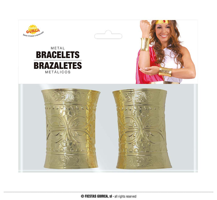 BRACCIALI METALLIZZATI ORO ROMANA EGIZIANA