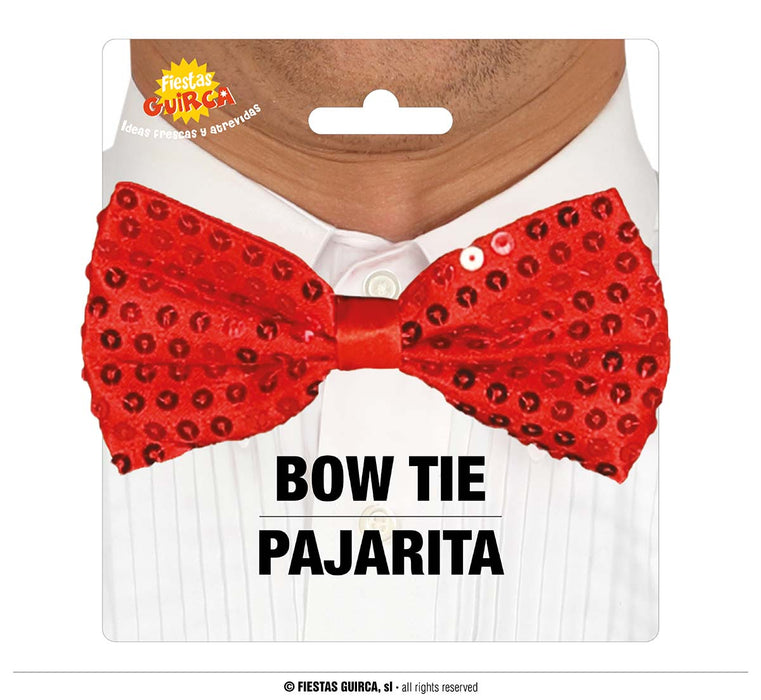 PAPILLON CON PAILLETTES ROSSE CM 12