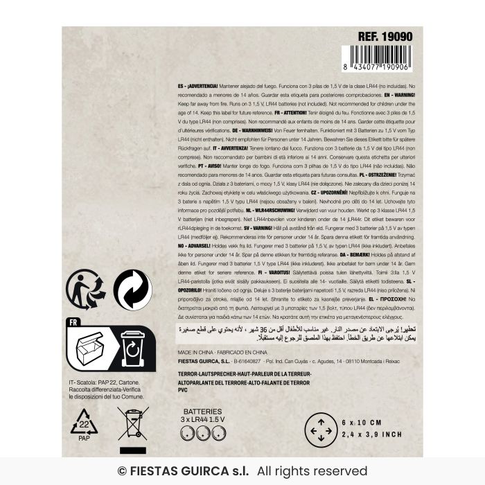 SPEAKER CON TASTI PER RIPRODURRE SUONI HORROR AGGHIACCIANTI