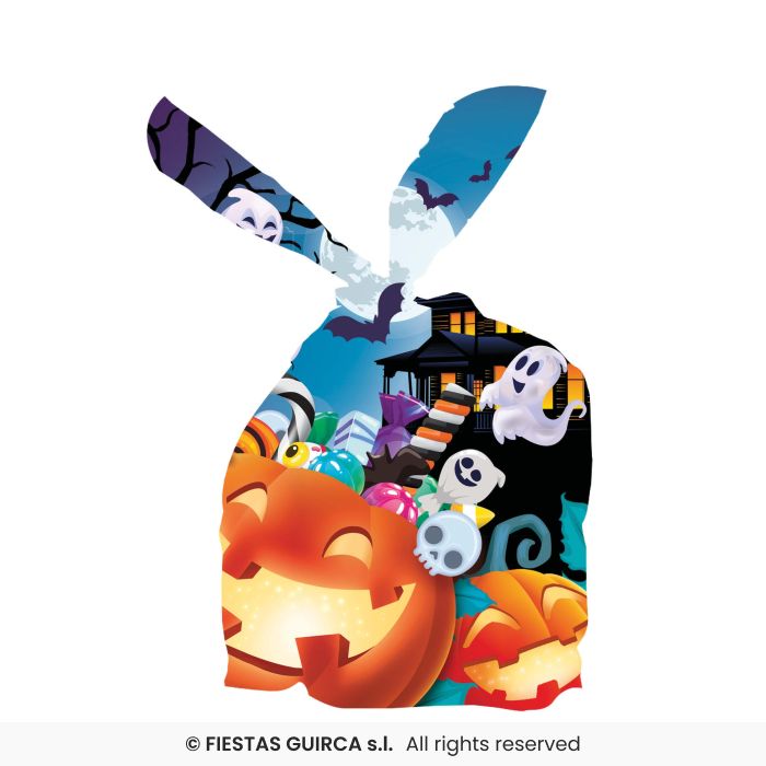 20 SACCHETTI PER CARAMELLE CON DISEGNO ZUCCA