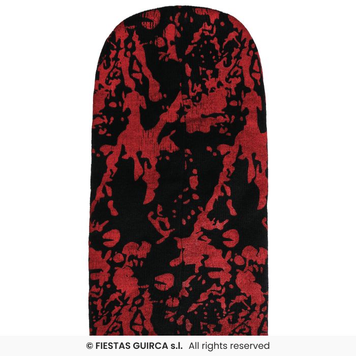 PASSAMONTAGNA NERO CON SCHIZZI DI SANGUE