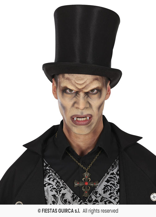 DENTI CANINI ARGENTATI CONTE DRACULA