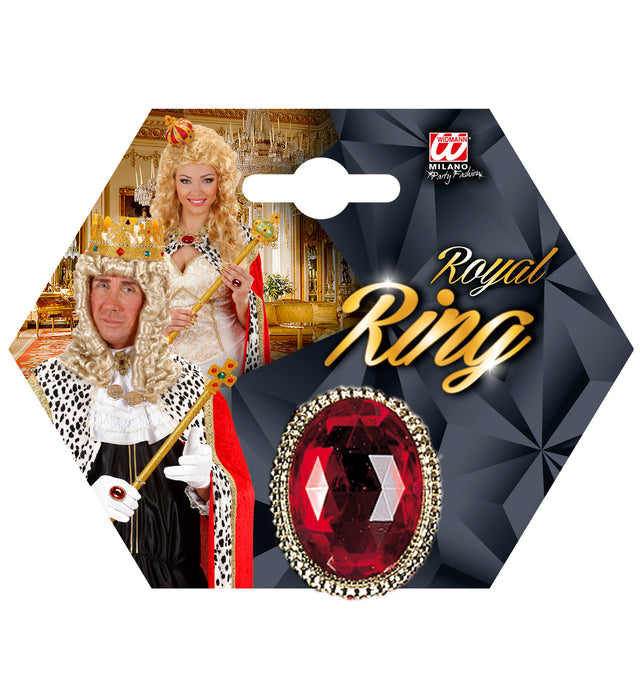 MAXI ANELLO CON GEMMA COLORATA