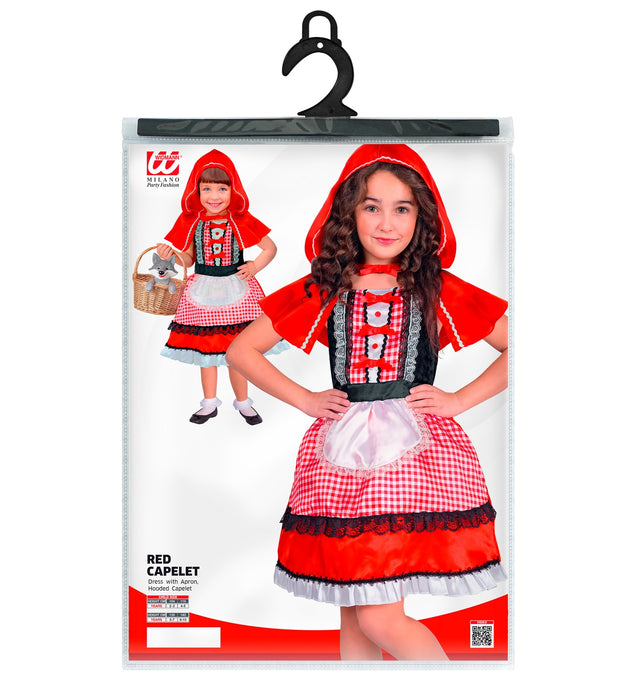 COSTUME DA BAMBINA MANTELLINO ROSSO