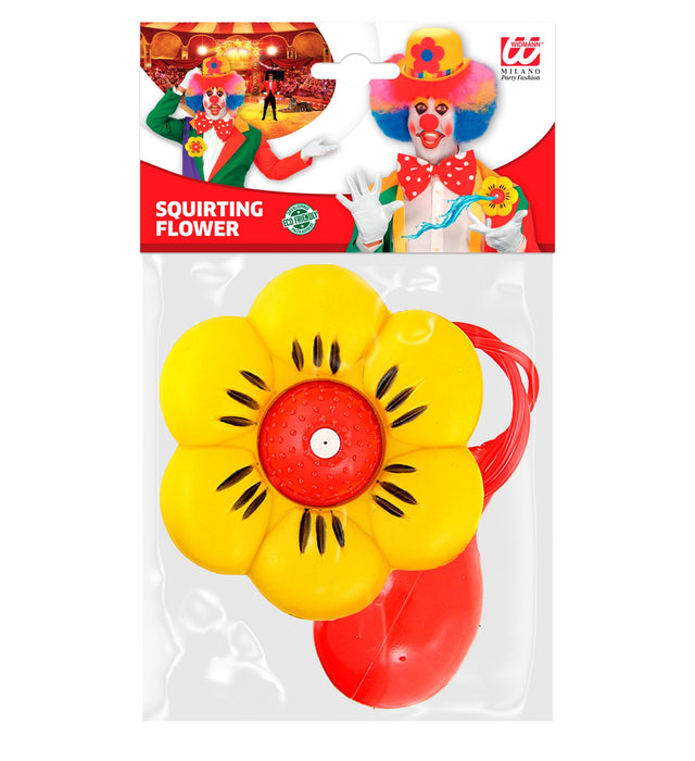 FIORE SPRUZZO GIGANTE ACCESSORIO CLOWN