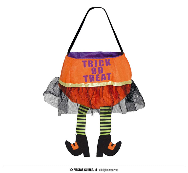 BORSINA TRICK OR TREAT DI HALLOWEEN CON GAMBE DA STREGA
