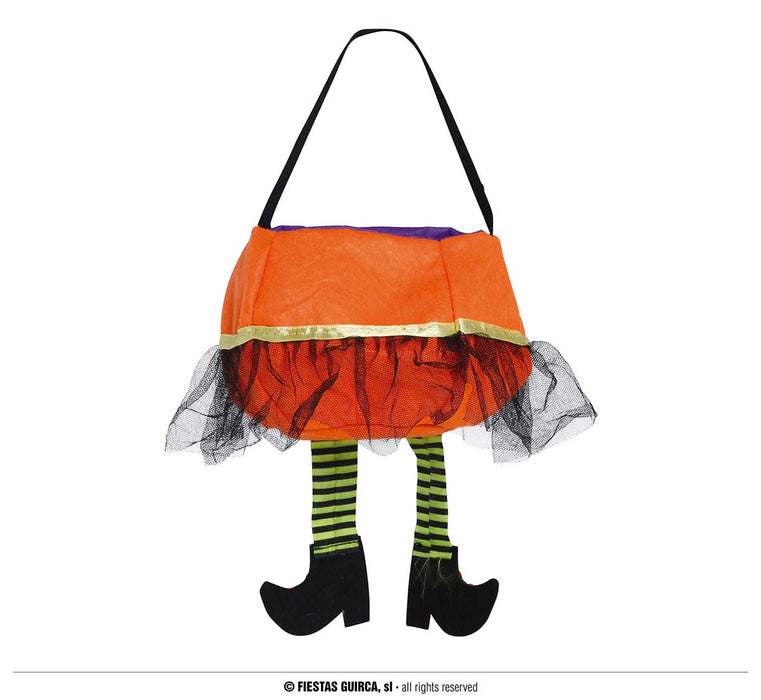 BORSINA TRICK OR TREAT DI HALLOWEEN CON GAMBE DA STREGA