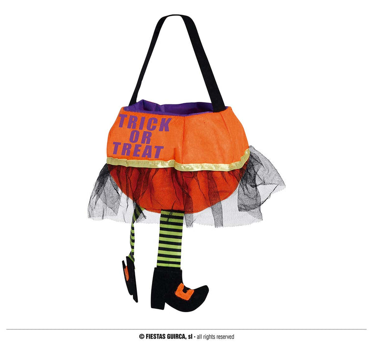 BORSINA TRICK OR TREAT DI HALLOWEEN CON GAMBE DA STREGA