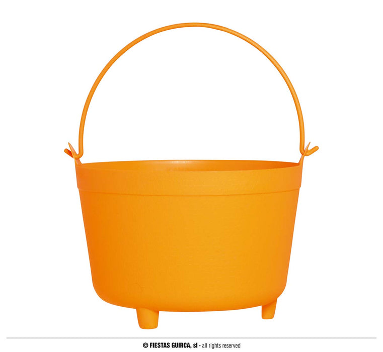 CALDERONE DA STREGA HAPPY HALLOWEEN IN PLASTICA