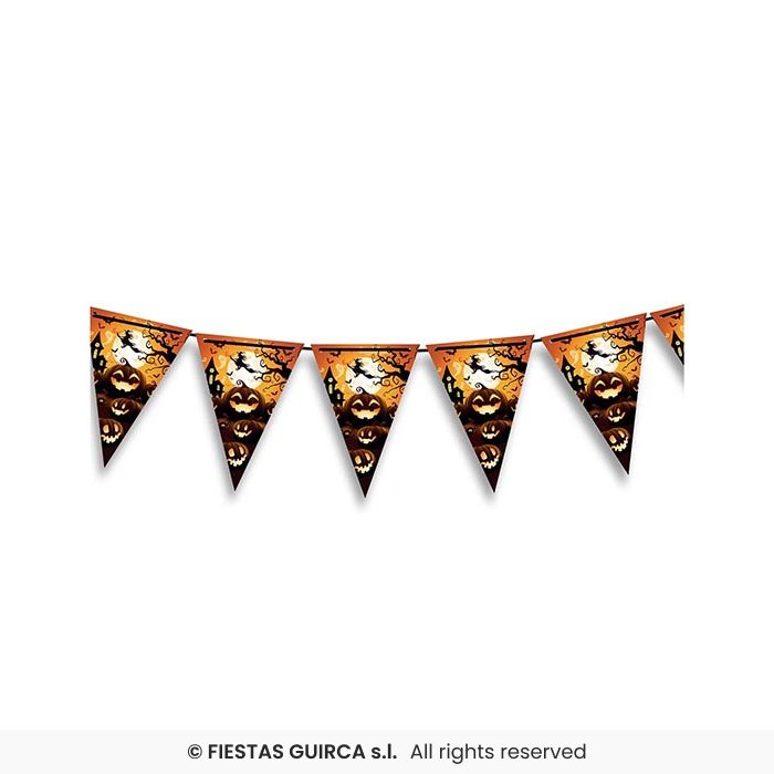 BANDIERINE ZUCCHE DI HALLOWEEN SORRIDENTI MT 3