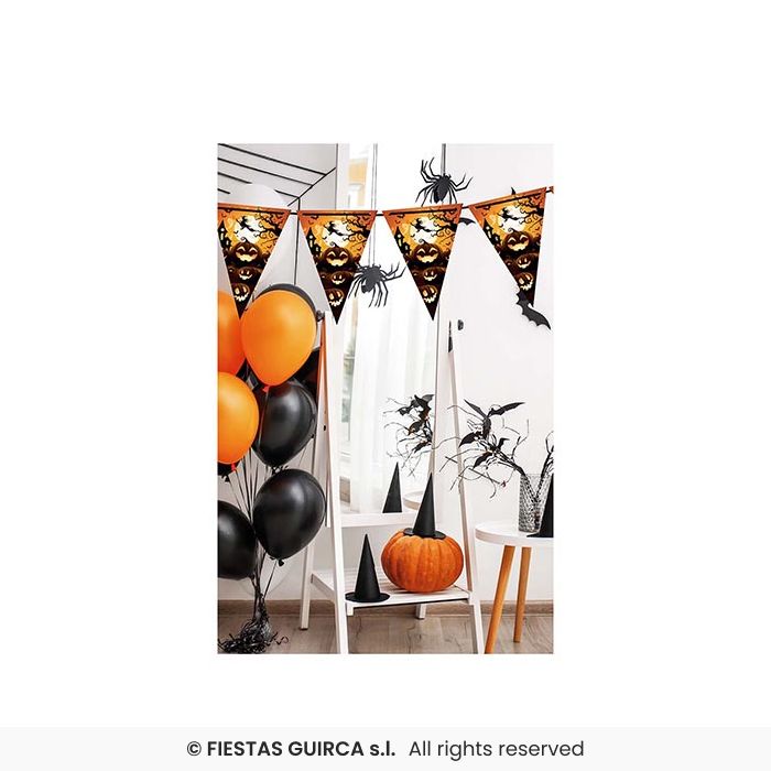 BANDIERINE ZUCCHE DI HALLOWEEN SORRIDENTI MT 3