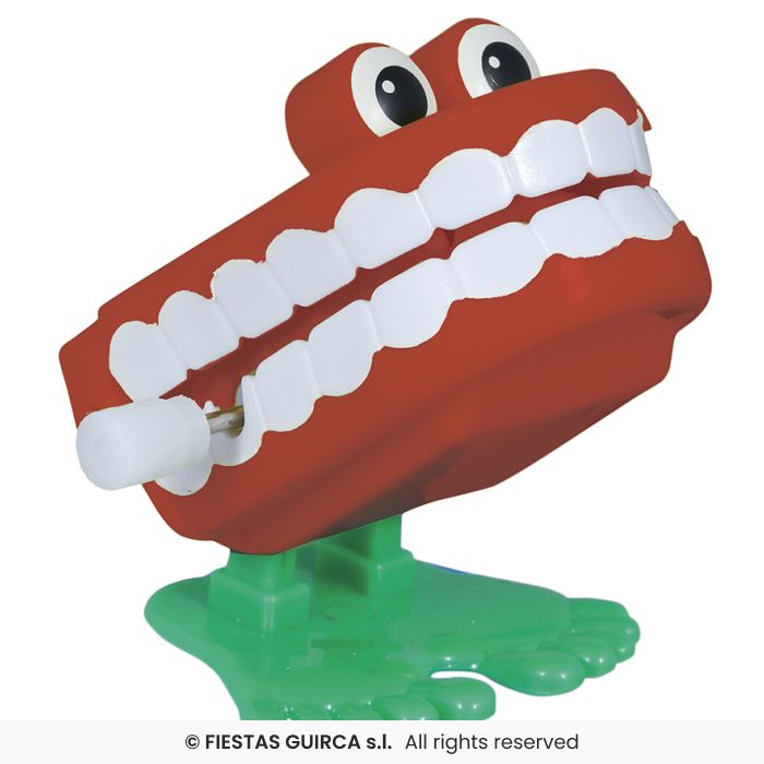 DENTIERA CAMMINANTE A MOLLA CARICA MANUALE