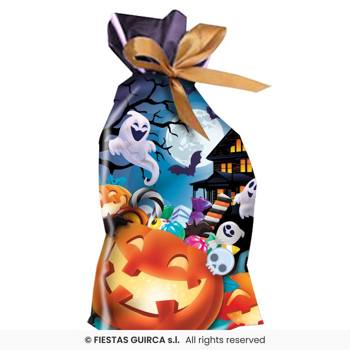 20 SACCHETTI PER CARAMELLE CON DISEGNO ZUCCA