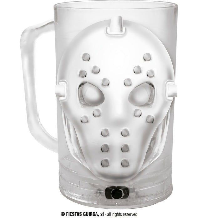 BOCCALE DI BIRRA LUMINOSO DISEGNO HORROR