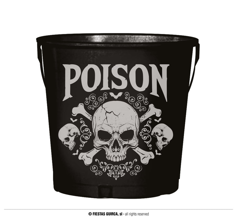 SECCHIELLO POISON RINFRESCA BIBITE PER HALLOWEEN CM 19X23
