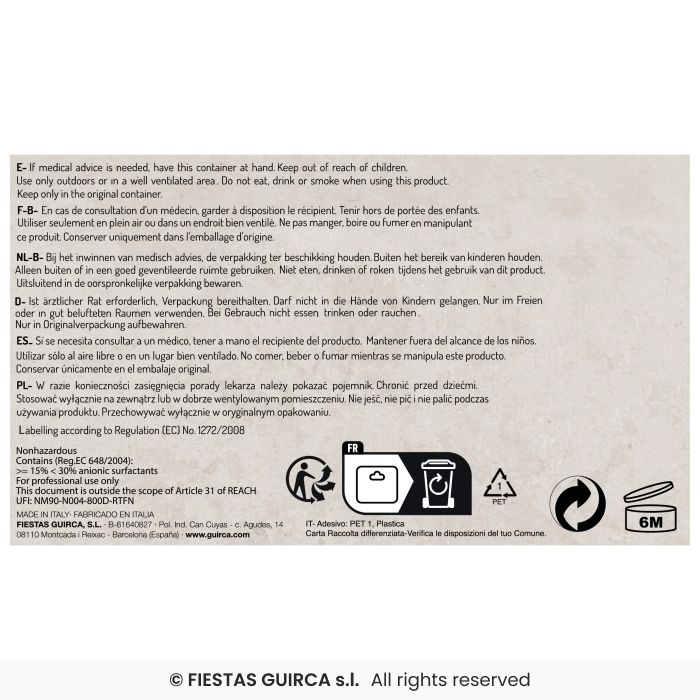 TANICA LIQUIDO PER MACCHINA DEL FUMO 5 LITRI