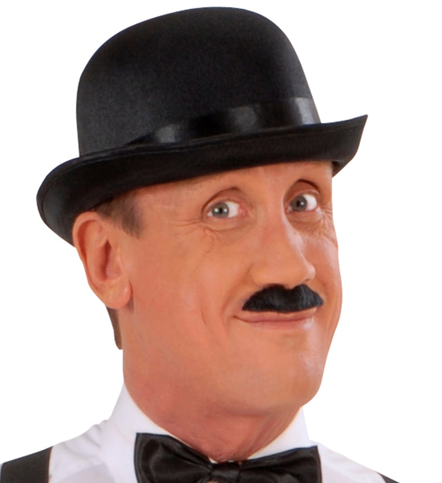 BOMBETTA IN RASO NERA CON NASTRO NERO