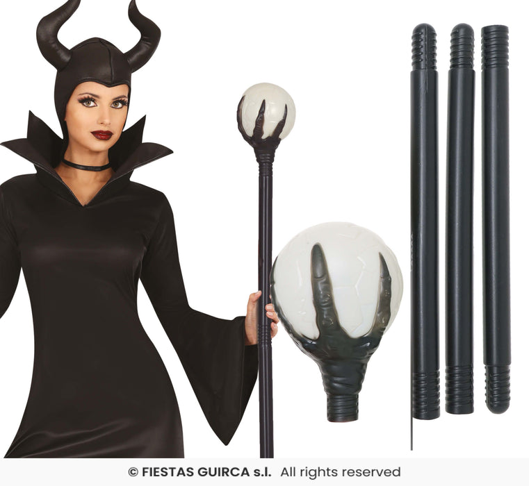 BASTONE MAGO STREGA CM 100 CON SFERA