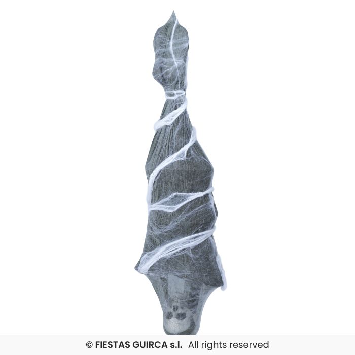 SCHELETRO MUMMIFICATO DA RAGNATELA APPESO CM 120