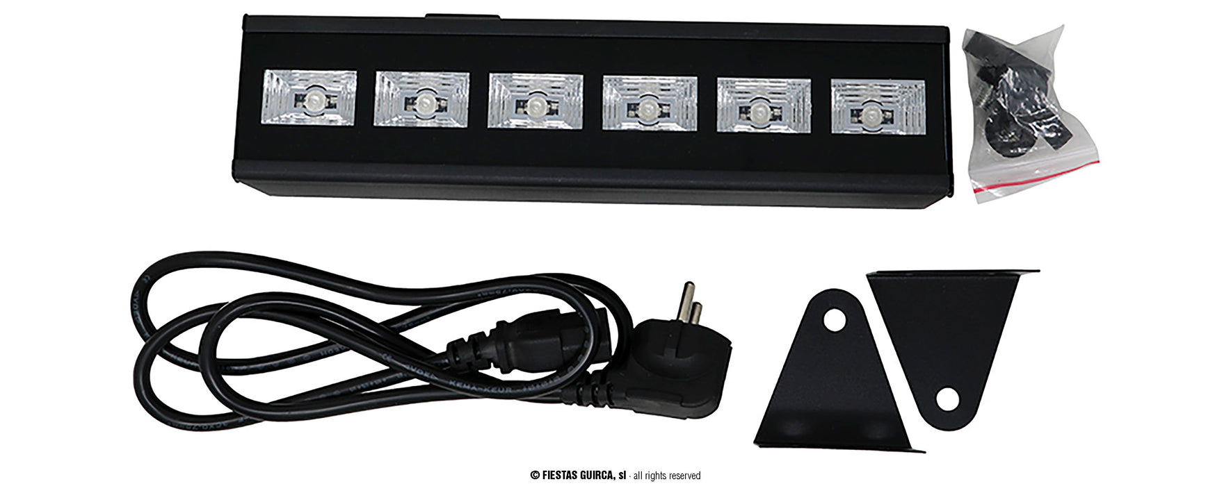 LAMPADA CON LUCI LED UV GLOW IN THE DARK 9 O 6 LED