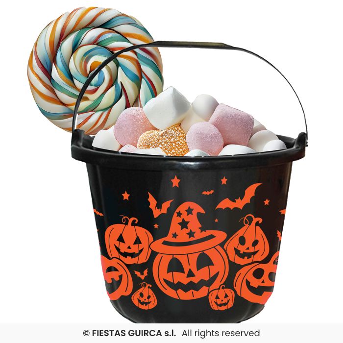 CESTINO PORTADOLCI CON ZUCCHE DI HALLOWEEN