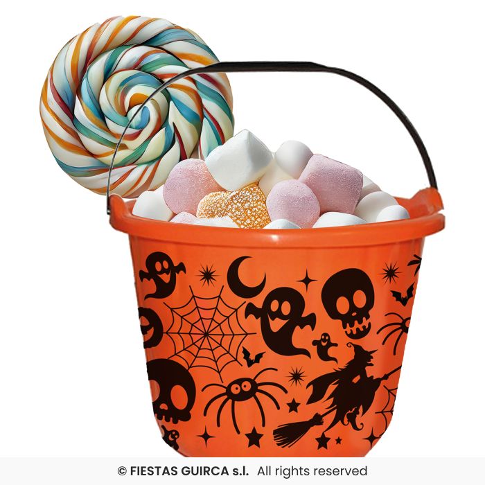 CESTINO PORTADOLCI CON ZUCCHE DI HALLOWEEN