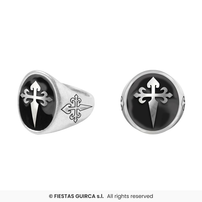 ANELLO CON CROCE ESOTERICA DI PROTEZIONE