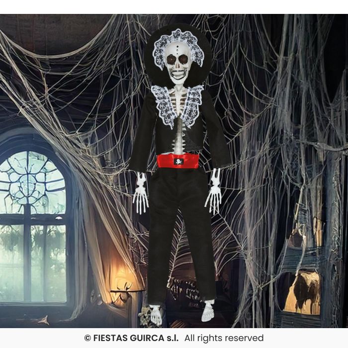 SCHELETRO DIA DE LOS MUERTOS APPENDIBILE 40 CM